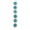 6 Pack: Teal & Gold Faceted Glass Coin Bead Mix by Bead Landing™